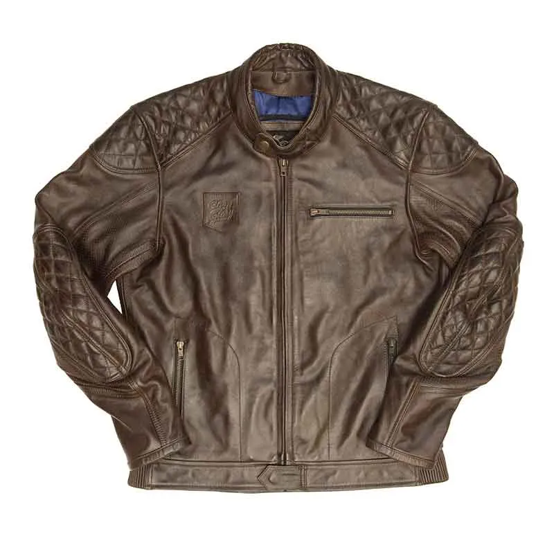 Blouson moto cuir noir ROGUE CE AA | Age of Glory