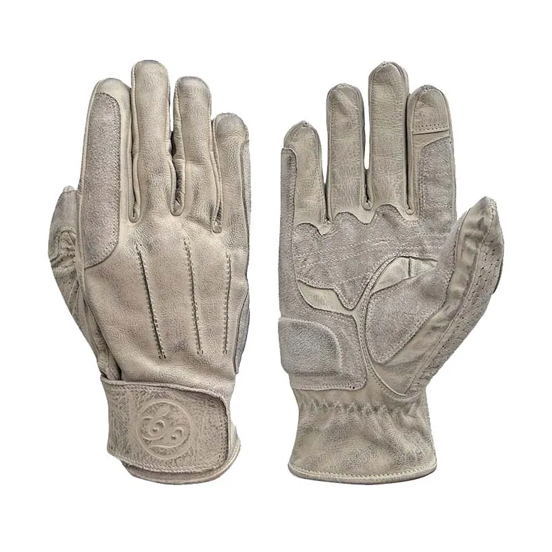 Gants moto cuir ciré ROVER CE | Age of Glory