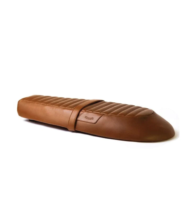 Sella per Interceptor / GT 650 in Pelle Marrone Vintage Tan