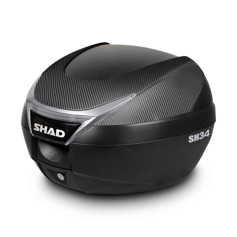 Top Case SHAD SH34 Finition Carbone — Top Case Moto 34L
