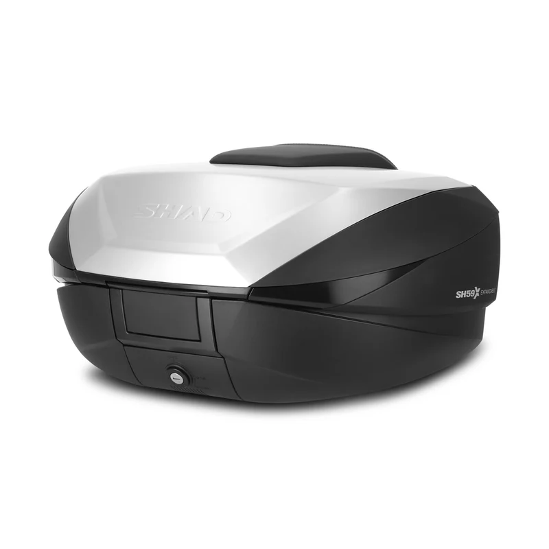 Top Case SHAD SH59X Finition Aluminium — Top Case Extensible Moto 46-59L