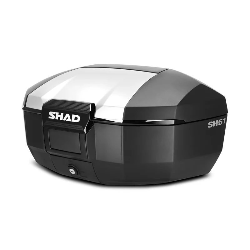 Top Case SHAD SH51 Finition Aluminium — Top Case Moto Adventure 51L