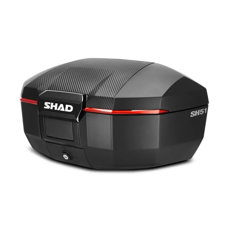 Top Case SHAD SH51 Finition Carbone — Top Case Moto Adventure 51L