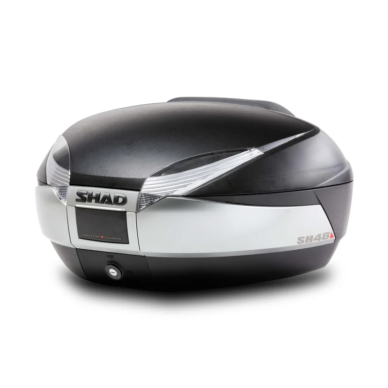 Top Case SHAD SH48 New Titanium — Top Case Moto 48L Finition Titanium