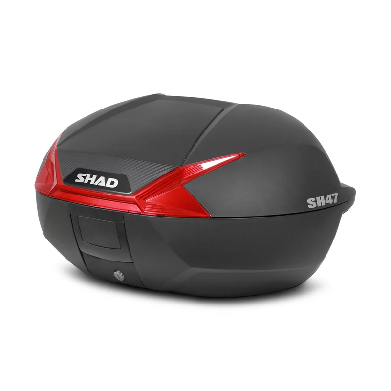Top Case SHAD SH47 Réflecteur Rouge — Top Case Moto 47L Sécurité