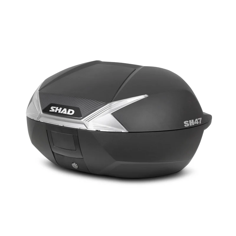 Top Case SHAD SH47 Réflecteur Blanc — Top Case Moto 47L Sécurité