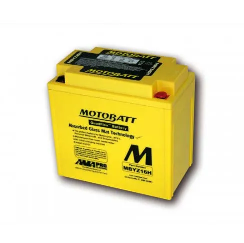 Batterie moto 4 pôles 16 Ah MBYZ16H | Motobatt