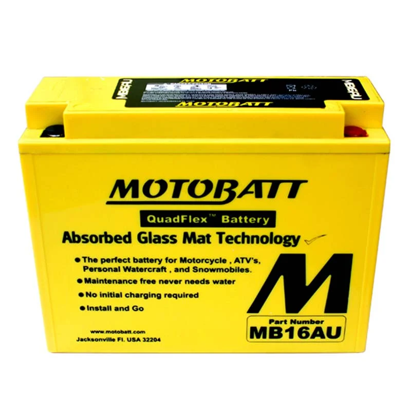 Batterie moto 2 pôles 20,5 Ah MB16AU | Motobatt