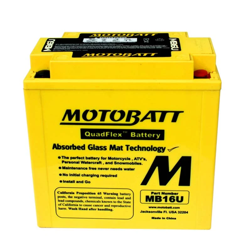 Batterie moto 4 pôles 20 Ah MB16U | Motobatt