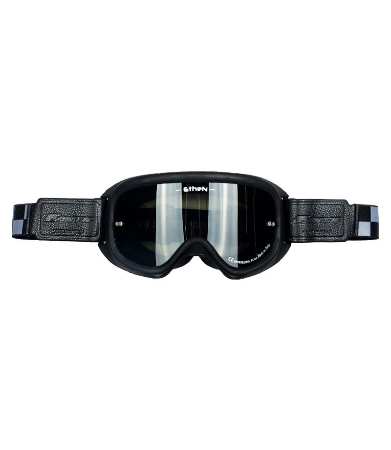 Maschera Moto "Fantic Caballero" - Nera/Check