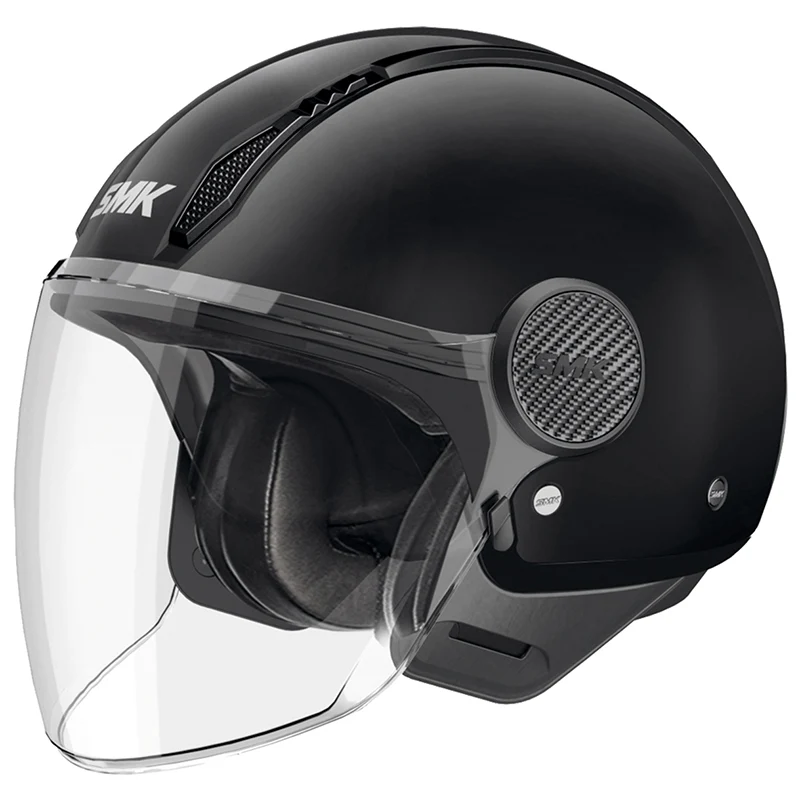 SMK CASCO JET LAMINAR NEGRO BRILLO (GL200)