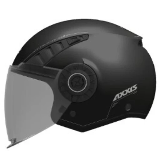AXXIS OF513B METRO S SOLID A1 NEGRO BRILLO CASCO DE MOTO NEGRO BRILLO