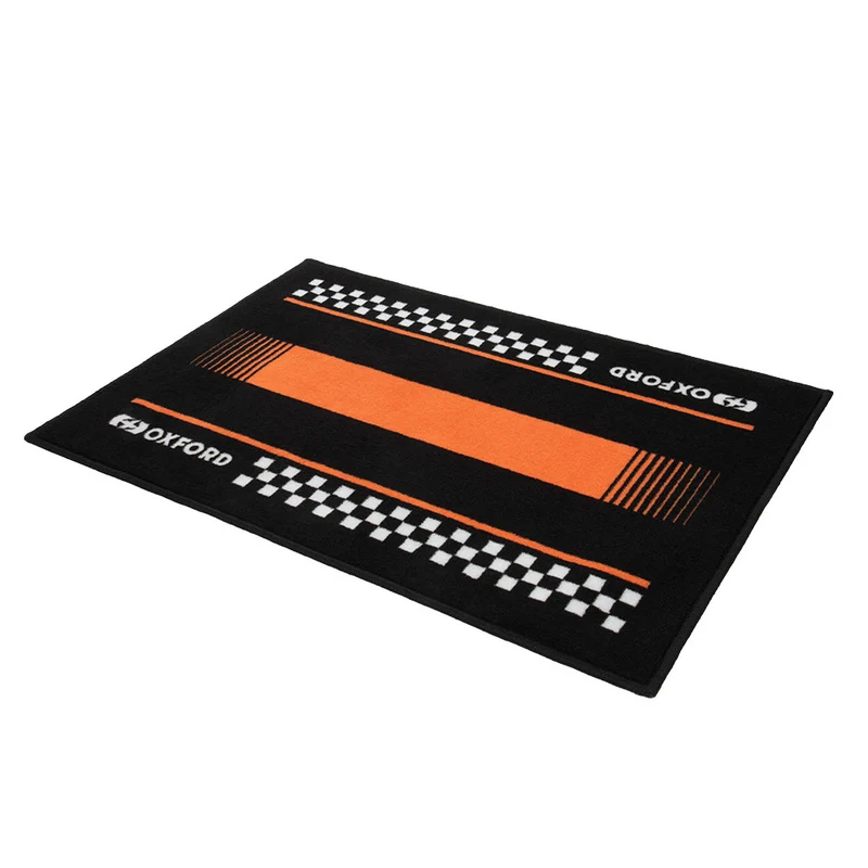 Tapis d'Atelier Moto Oxford Pitlane Orange 90x60cm — Garage & Atelier Moto