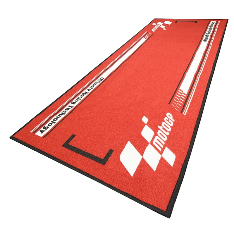Tapis de Sol Moto MotoGP Series 4 190x80cm — Rouge & Blanc Environnemental