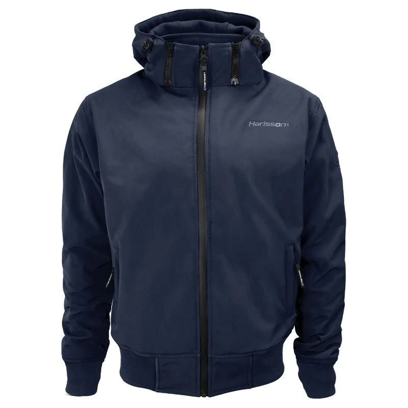 Veste Moto Softshell Homme Bleu CE Niveau A | STEWART™