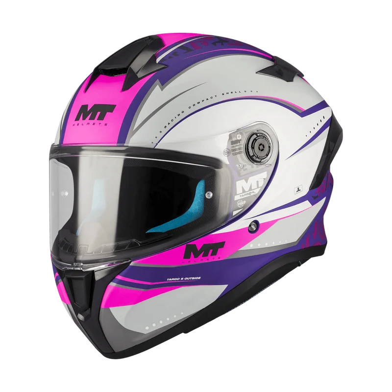 Casque Intégral Femme MT Targo S Outside Rose/Violet — ECE 22.06
