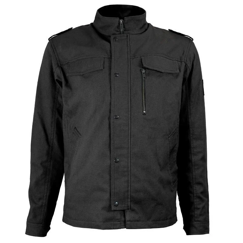 Sur-chemise Moto Coton Canvas Homme Harisson Sahara Noire CE