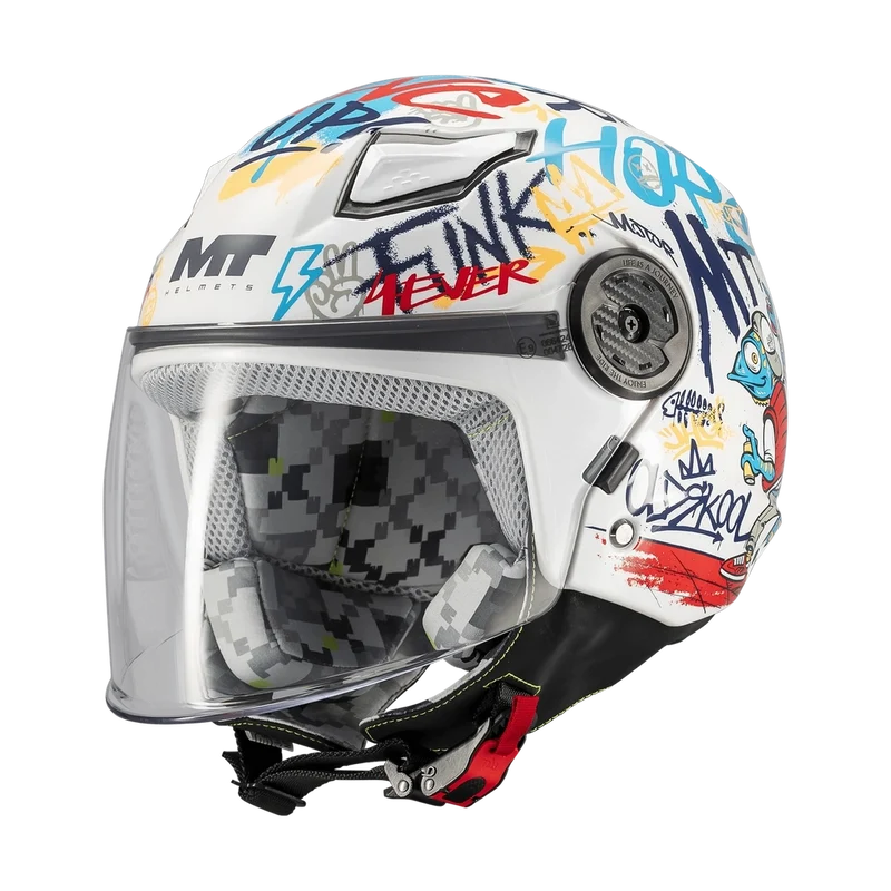 Casque Jet Enfant MT Lite Crew Graphic — ECE 22.06 Passager Scooter
