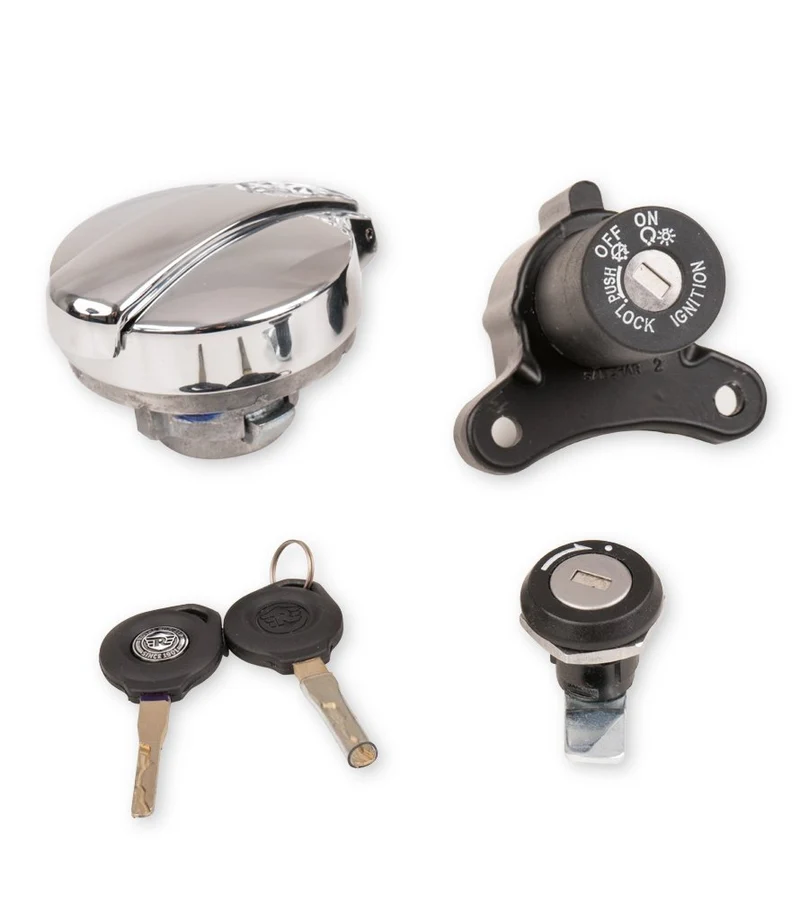 Kit Serrature per Royal Enfield Interceptor e Continental GT 650 - Ricambio Originale