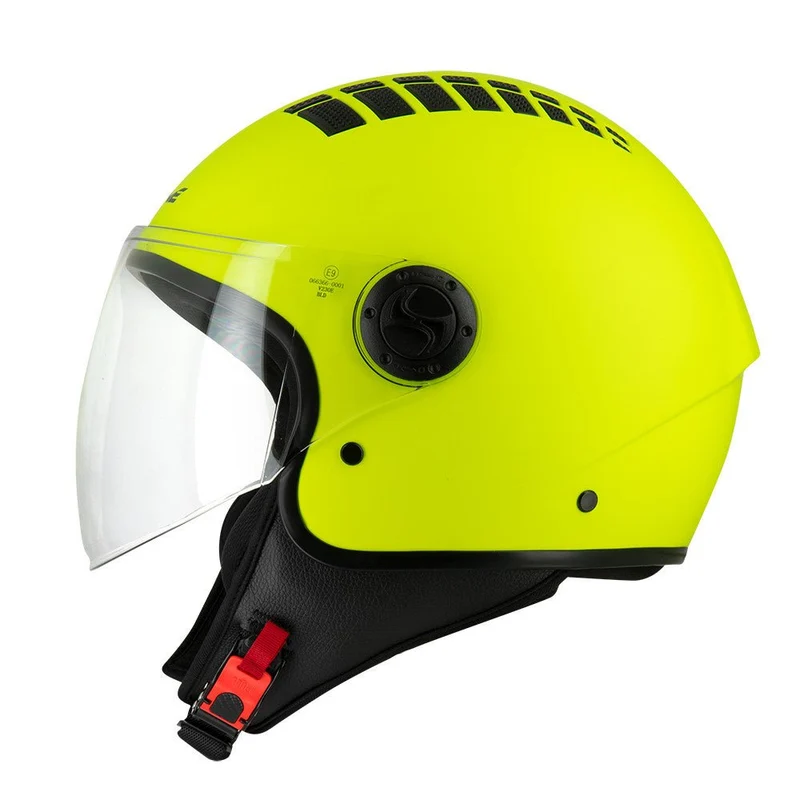Casque Jet Jaune Fluo CITIZEN — Haute Visibilité | Homologué ECE R22-06