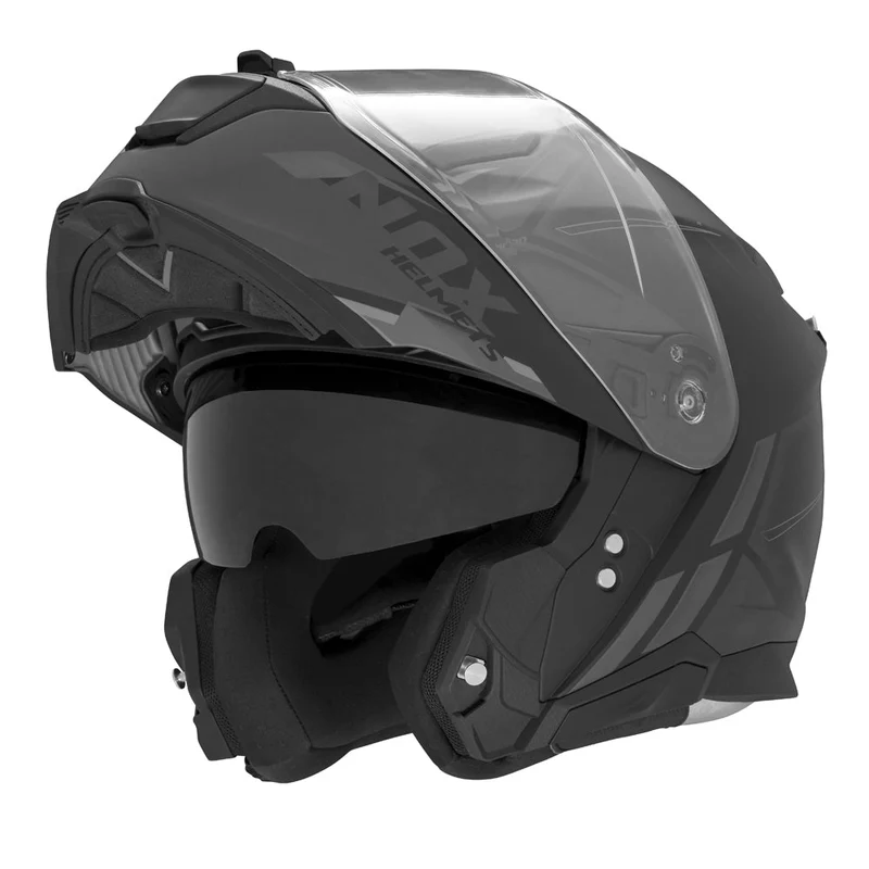 Casque Moto Modulable N967 Synchro Noir Mat Titanium | NOX