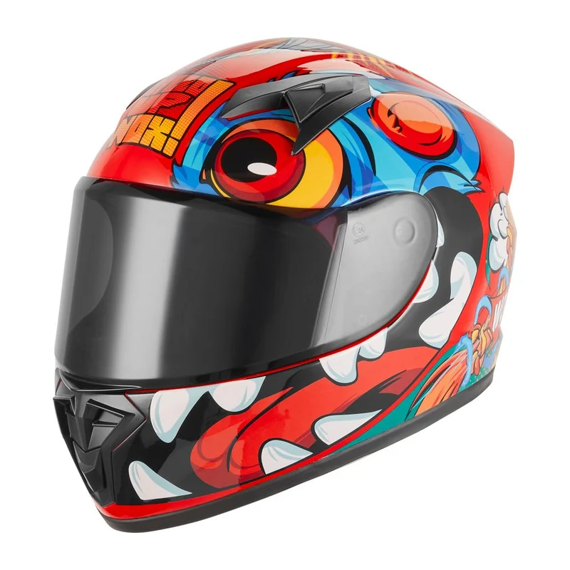 Casque Moto Intégral Enfant N731 Scrappy Rouge | NOX
