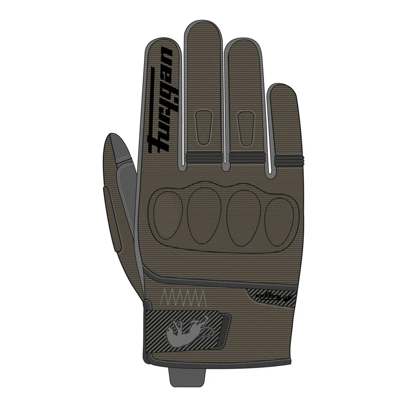 Gants Moto Cuir Homme Furygan JET ALL SEASONS D3O® EVO Kaki
