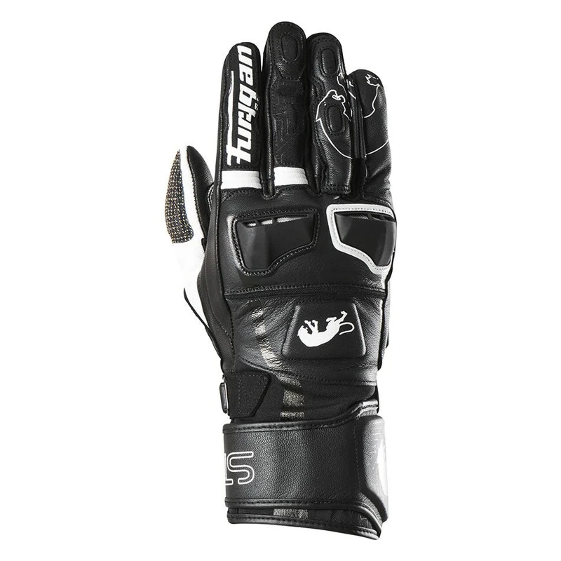 Gants Moto Cuir Homme Furygan STYG15 Noir-Blanc | Racing
