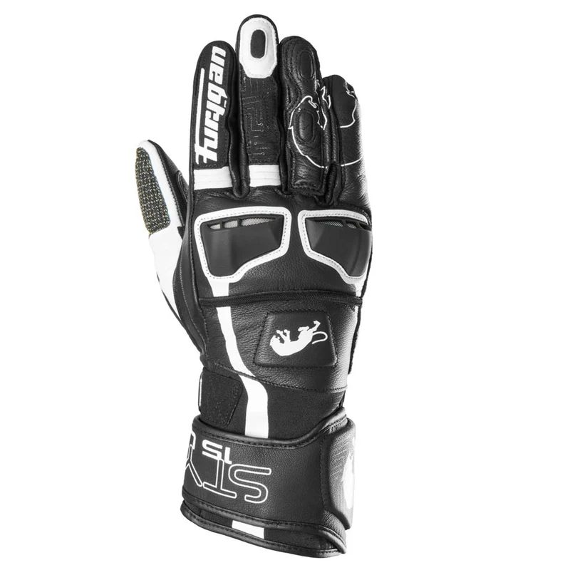 Gants Moto Cuir Femme Furygan STYG15 LADY Noir-Blanc | Racing