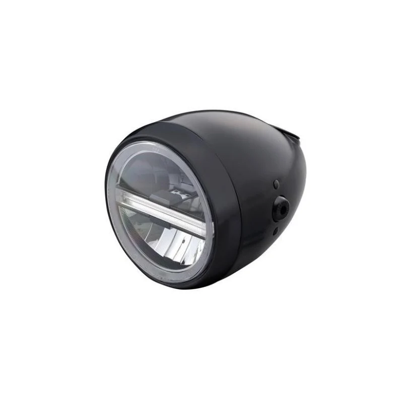 Phare Café Racer NEO VINTAGE - Noir ou Chrome | Daytona