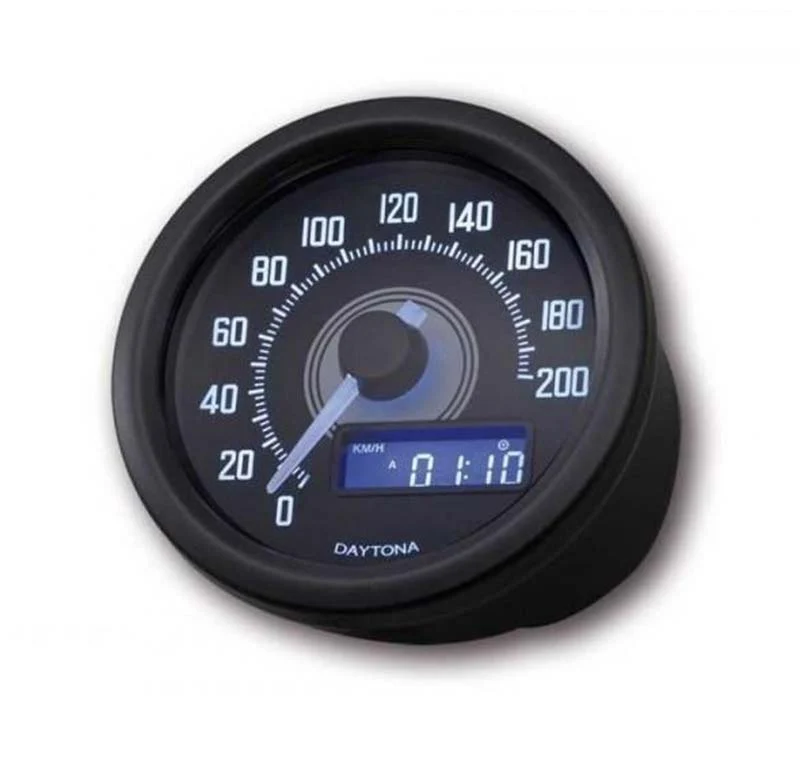 Compteur VELONA60 200 km/h - NOIR | Daytona