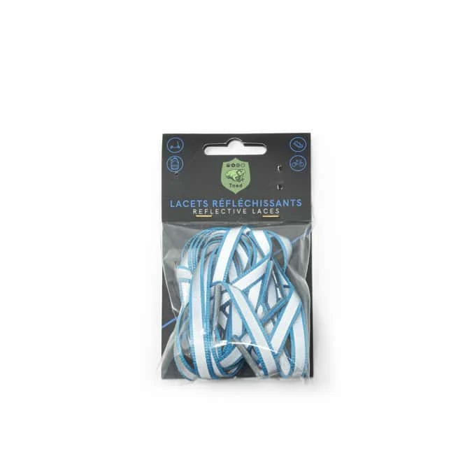 Lacets réfléchissants TOAD Bleus turquoise