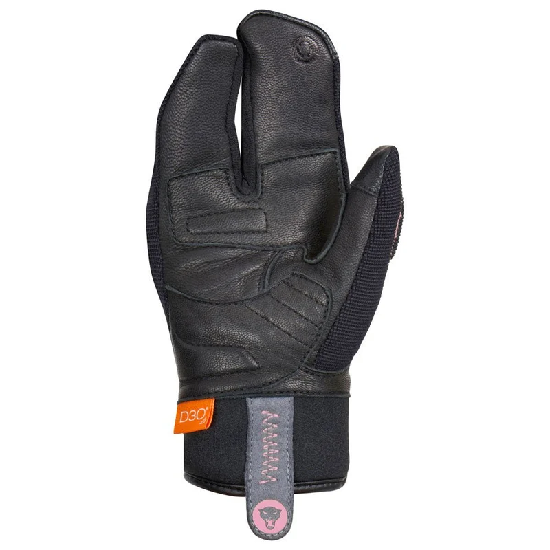 Gants Moto Cuir Enfant Furygan JET LOBSTER KID D3O® Noir-Rose