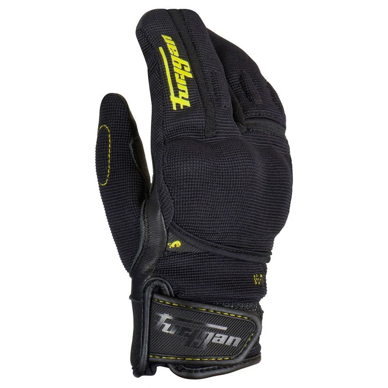 Gants Moto Cuir Enfant Furygan JET LOBSTER KID D3O® Noir-Jaune