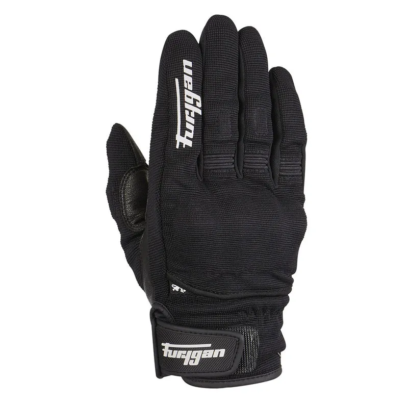 Gants Moto Cuir Enfant Furygan JET KID D3O® Noir-Blanc | Été