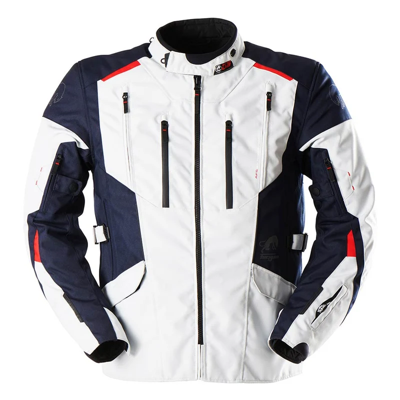 Blouson Moto Homme Furygan BROOKS Pearl-Bleu — CE AA