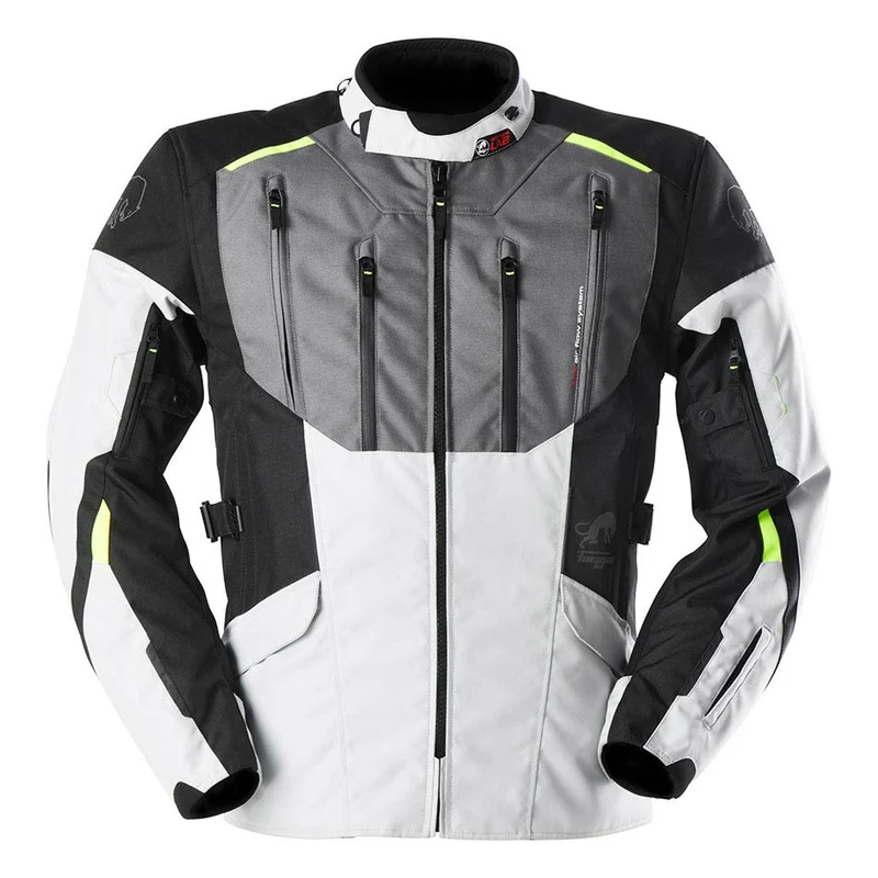 Blouson Moto Homme Furygan BROOKS Noir-Pearl-Anthra-Stab — CE AA