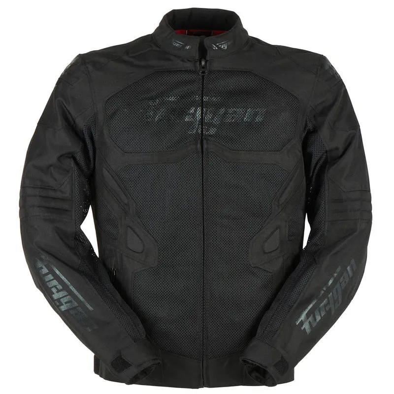 Blouson Moto Homme Furygan ATOM VENTED EVO Noir-Noir — CE A | Été