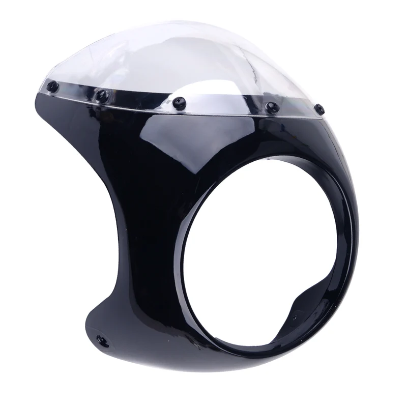Tête de Fourche Café Racer | Noir Brillant Kit Complet