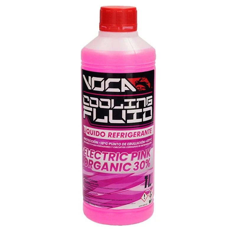 LIQUIDE DE REFROIDISSEMENT VOCA COOLING FLUID POINT CONGELATION -18°C POINT D'EBULLITION +129° (ROSE ELECTRIQUE) (1L)