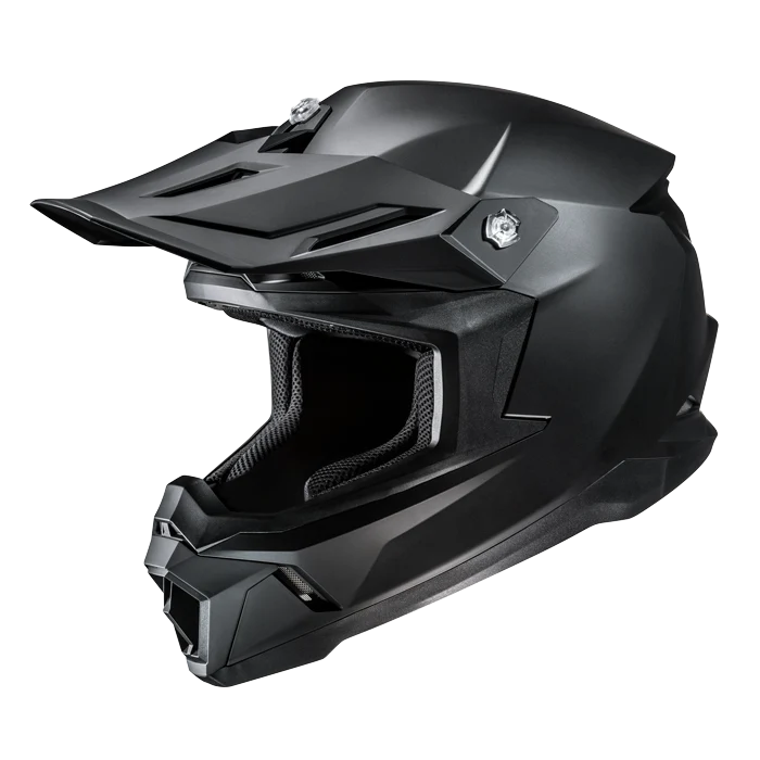 HJC C50 SOLID UNI CASCO MOTOCROSS DE MOTOCICLETA SEMI MATE NOIR NEGRO