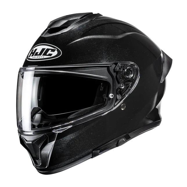 HJC C71 SOLID UNI CASCO INTEGRAL DE MOTO NIOIR NEGRO METALICO