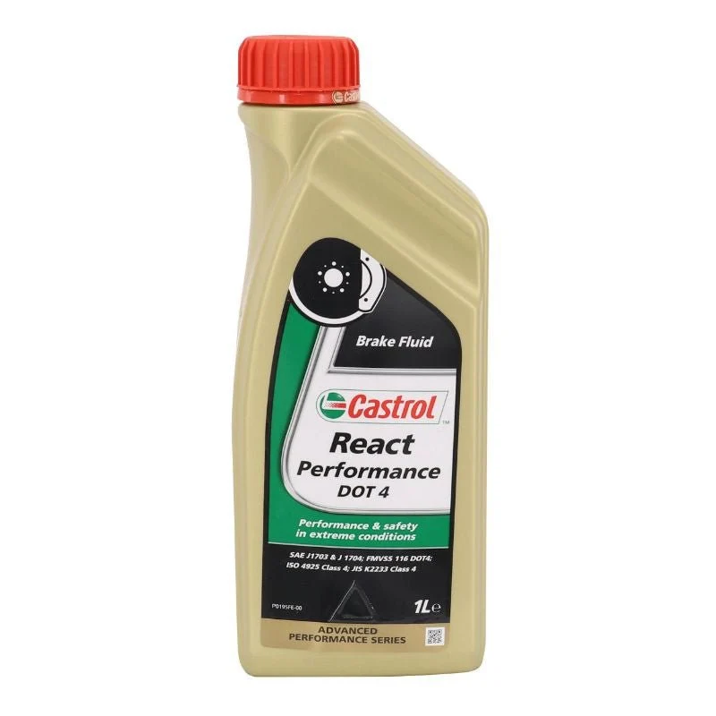 LIQUIDE DE FREIN CASTROL DOT 4 REACT PERFORMANCE (1L) 100% SYNTHETIQUE