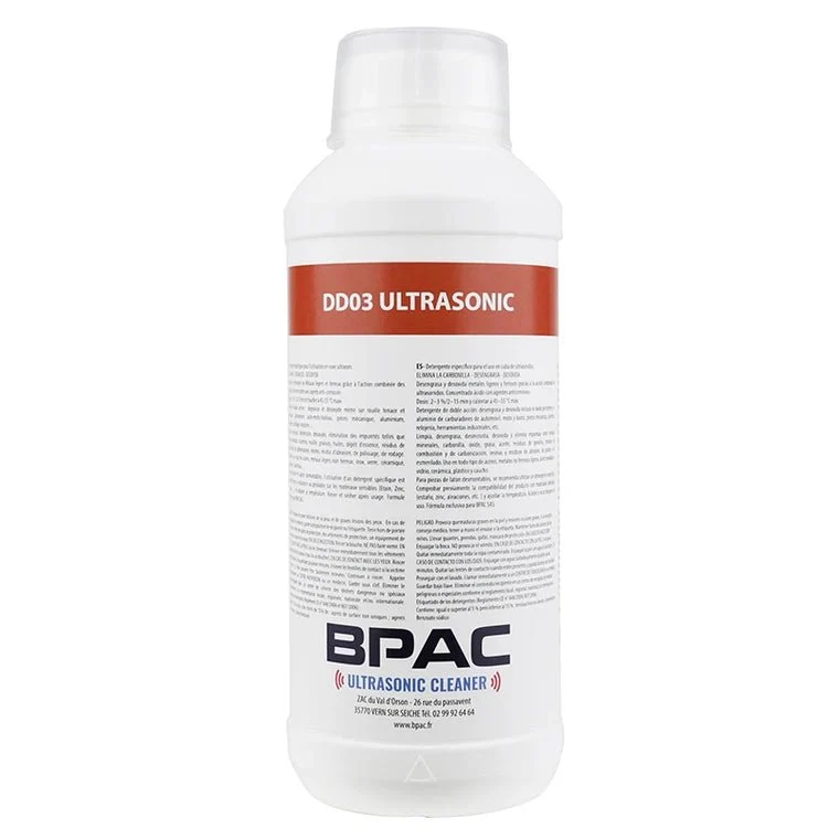 DETERGENT NETTOYEUR/BAC ULTRASONS PROFESSIONNEL DD03 1L (DEGRAISSE + DESOXYDE - PRODUIT SURPUISSANT) (A DILUER 2 A 5%)