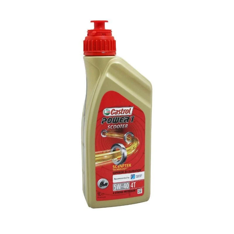 HUILE MOTEUR 4 TEMPS CASTROL POWER 1 SCOOTER 4T 5W40 (1L) 100% SYNTHETIQUE