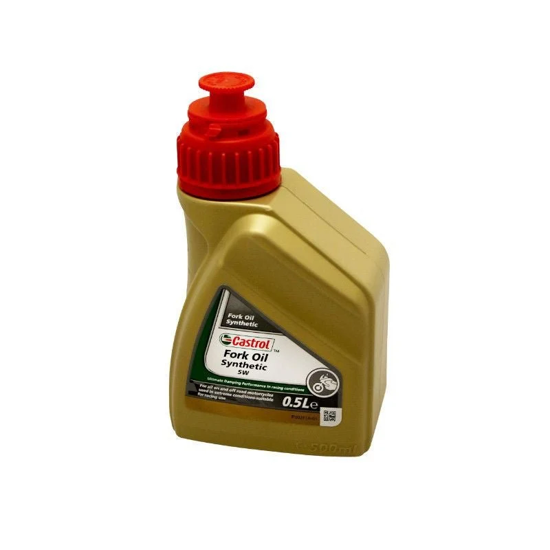 HUILE DE FOURCHE/SUSPENSION CASTROL 5W SYNTHETIC FORK OIL (500 ml) 100% SYNTHETIQUE