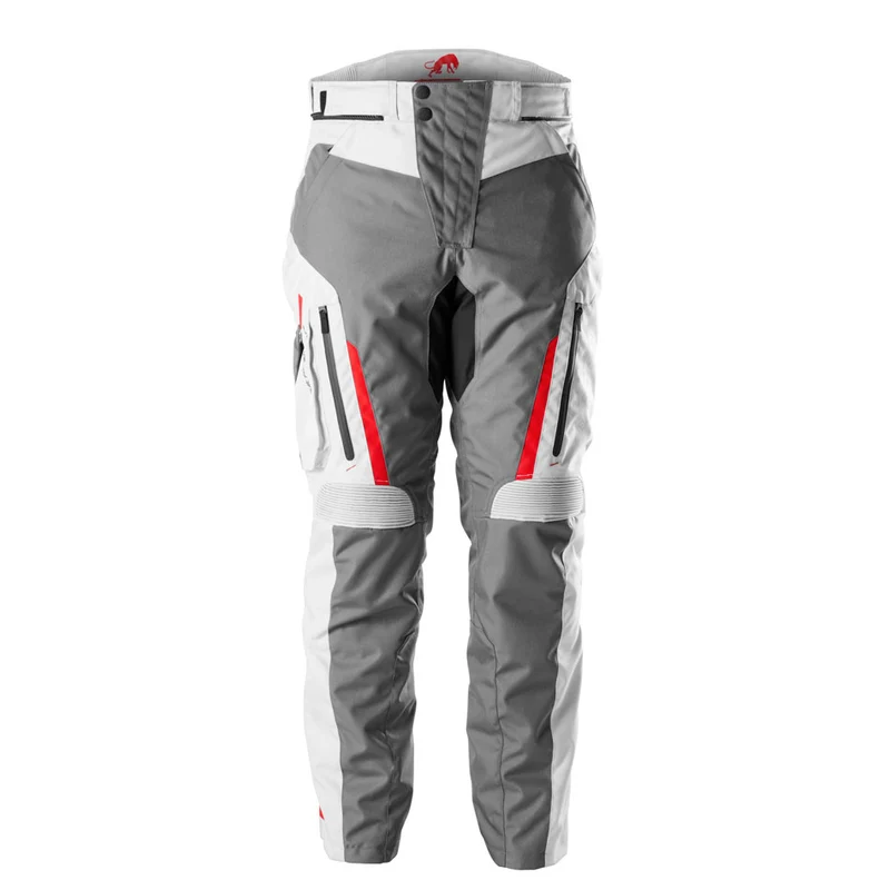Pantalon Moto Homme Furygan KILLINGTON Gris-Pearl-Rouge — CE AA