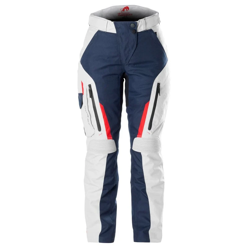 Pantalon Moto Femme Furygan KILLINGTON LADY Bleu-Pearl-Rouge — CE AA