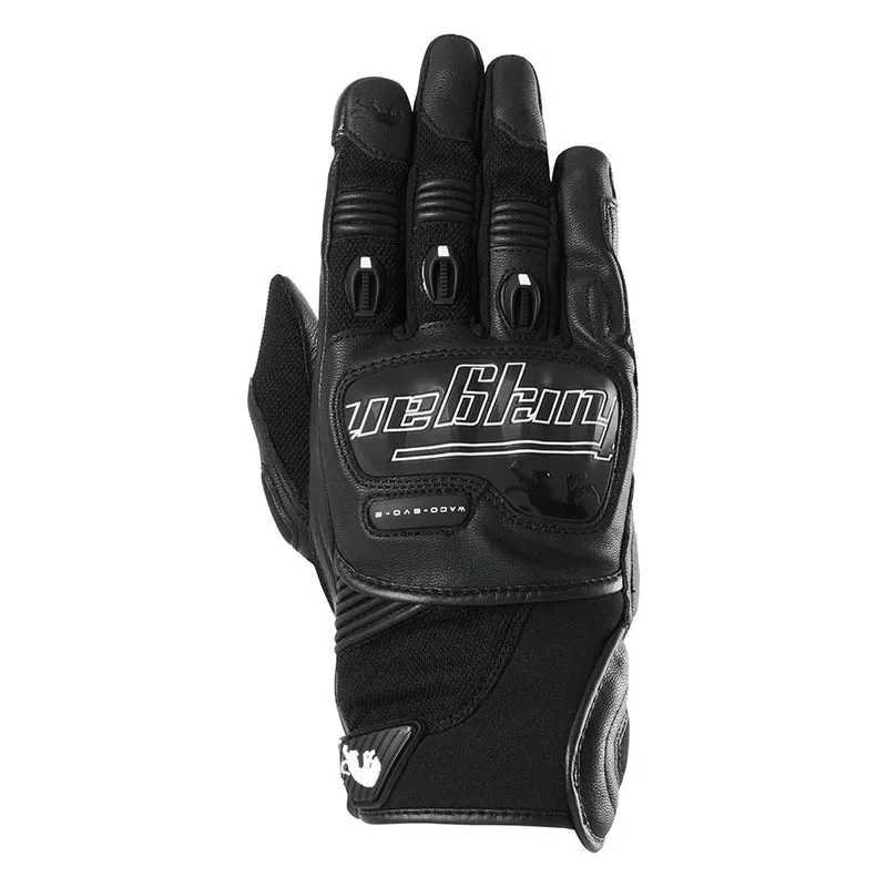 Gants Moto Cuir Homme Furygan WACO EVO 2 Noir-Blanc | Été