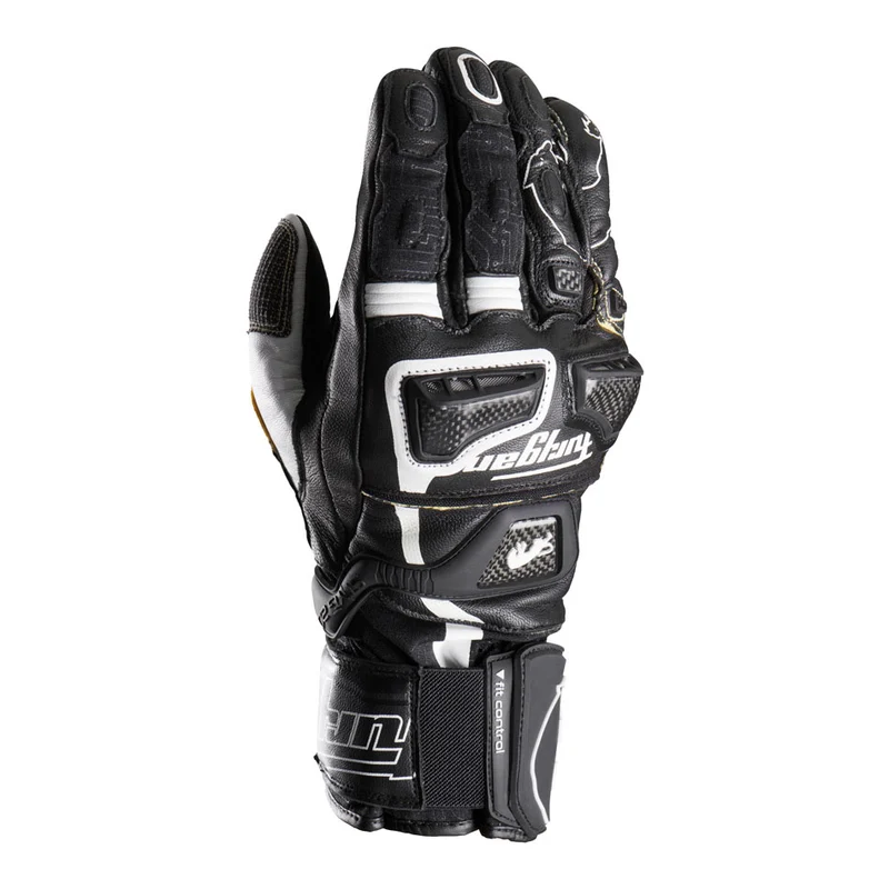 Gants Moto Cuir Homme Furygan STYG20 X KEVLAR® Noir-Blanc | Racing